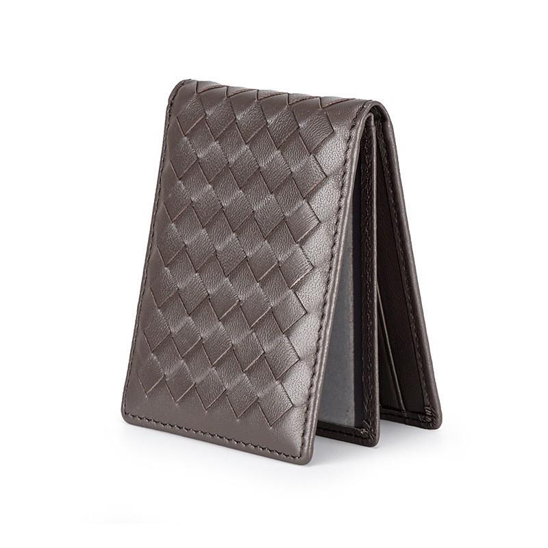 Inside Outside Full Leather Sheepskin Hand-woven Driving License Card Bag Female Case Integrated Two-in-one Men's