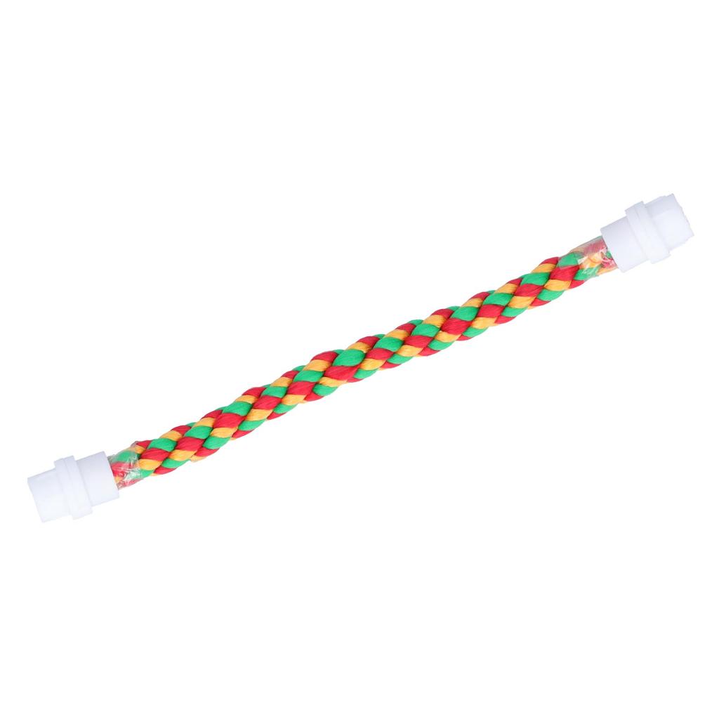 Vogel Papageien Ständer Bunt U-Form Baumwollseil Steh Kletterstange Kauspielzeug