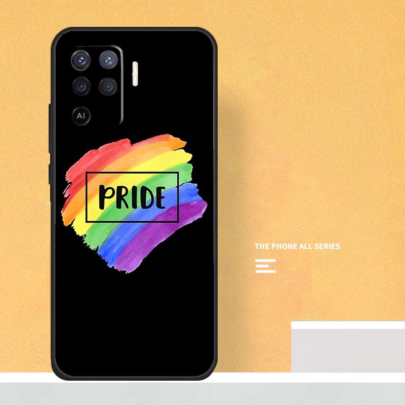 Heart Rainbow Gay Pride LGBT Case For Oppo A80 A60 A40 A6 A5 Pro A15 A16 A17 A57 A94 A74 A54 A76 A96 A18 A38 A58 A78 A98