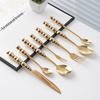 Light Luxury Creative Knife, Fork and Spoon Household Stainless Steel Steak Knife and Fork Western Dessert Spoon Tableware Set High Value