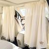 Cotton Cloth Car Divider Curtain - Light Blocking Retractable Privacy Partition for Car, Portable & Convenient Foldable Design