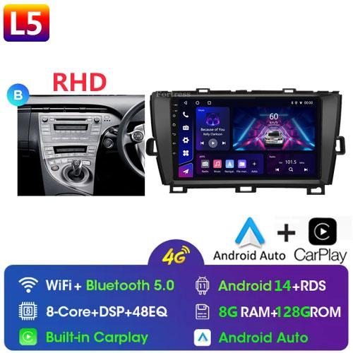 DSP 8G+128G Android 14 For Toyota Prius XW30 2009-2015 car radio multimedia video player GPS navigation stereo CarPlay