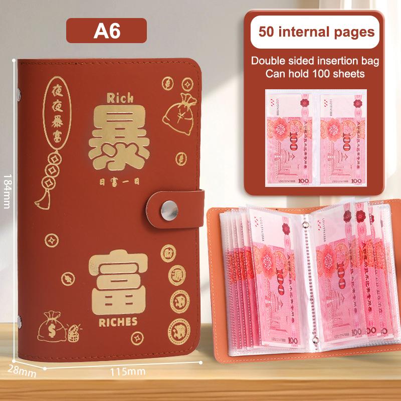 100 Umschläge Geldspar-Challenge Paar Sparen Geld Notizbuch mit Passwortschloss Sparordner Wiederverwendbares Budget-Sparbuch