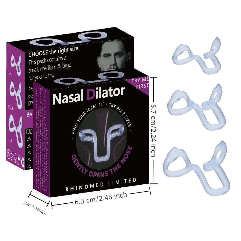 3 Tailles Clip Nasal Anti-Ronflement en Silicone Dilatateur Nasal Élastique pour un Meilleur Sommeil Flux d'Air Amélioré Voyage Utilisation à la Maison Confort