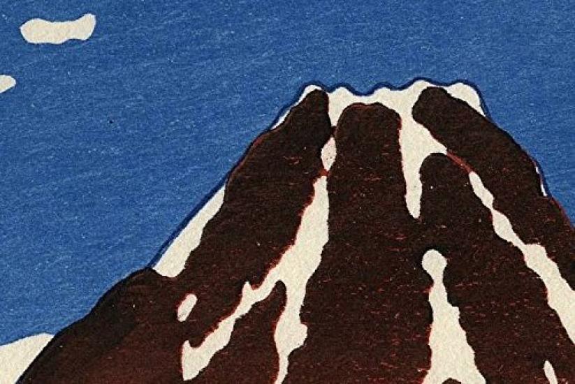 Poster Art Panel Mini Folding Four H120 X W270 Clear Katsushika Screen, Panels, [Fine Wind, Weather, Hokusai]