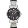 Renato Grey Silver Metal Gents Quartz with Date AR2514