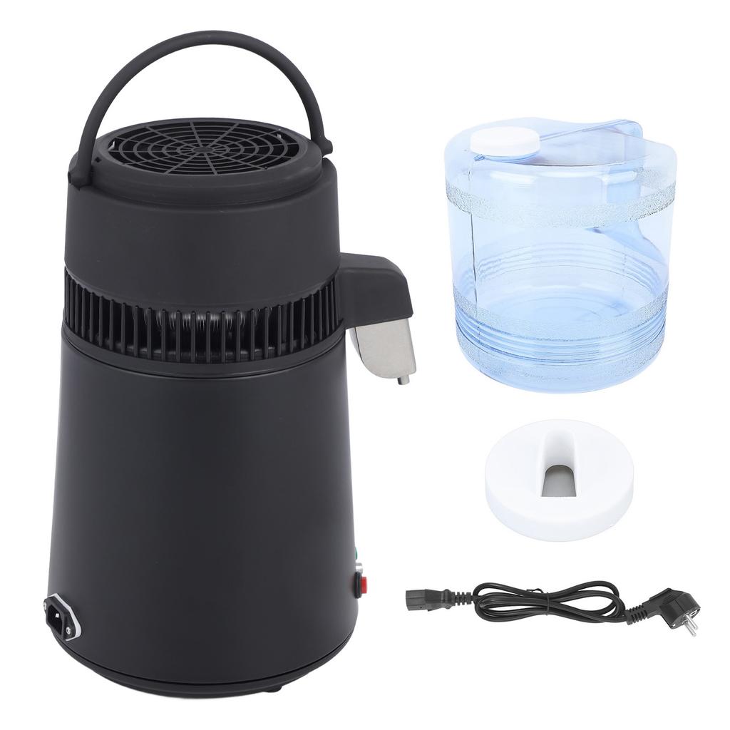 4L Water Distiller Stainless Steel Double Knob High Efficiency Automatic Countertop Distiller for