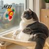 Exercise Spinner Toy for Cats Cat Spinning Ball, Suction Cup Interactive Toy, Rattle Glass Windows Ball Window Perch, Indoor Boredom
