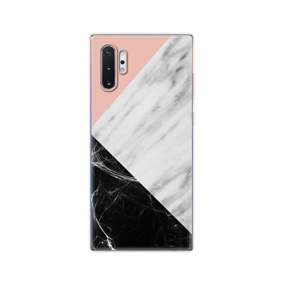 Silikonový kryt na telefon Pro Samsung Galaxy Note 10 Note10 Pouzdro Měkký TPU Zadní kryt Pro Samsung Note 10 plus fundas Coque nárazník