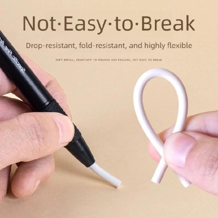 Professional Sketching Eraser Pencil 3.8mm Retractable Tip Includes 5 Refills For Artistic Precise Work
