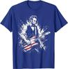 Retro Vintage Abraham Lincoln Abe Lincoln Playing Guitar Men T-Shirt