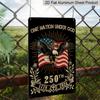 2D Flat Decorative 8×12 Inch Aluminum Plaque Metal Sign | One Nation Under God 250th Anniversary (1776-2026): Bald Eagle, Christian Cross & US Flag