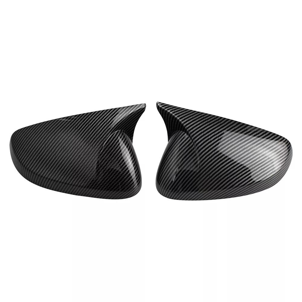 For Chevrolet Trax 2024 2025 Car Sticker Rearview Side Mirror Cover Wing Cap Exterior Door Rear View Case Trim Carbon Fiber Look