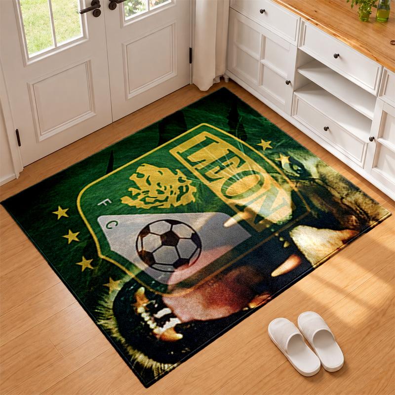 Club Leon Carpet Door Mat for Living Room or Bedroom Protective Mat Under Chair Office Decoration Christmas Gift Birthday Present
