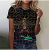 2025 Casual Sports Women's T-shirt Summer New Style Garden Collar Short Sleeve Fresh Floral Loose Lightweight Fabric Casual