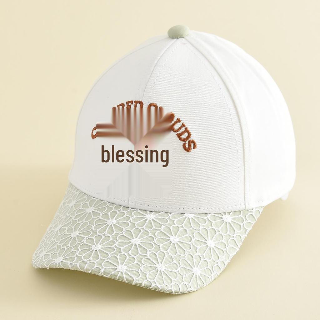 Stylish Cartoon Embroidered Duckbill Baseball Cap for Girls with Sun Protection.