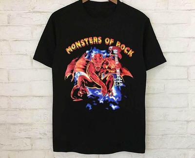 Monsters Of Rock Donington Park UK 1991 Vintage  Black All Size Shirt Unisex T-Shirt