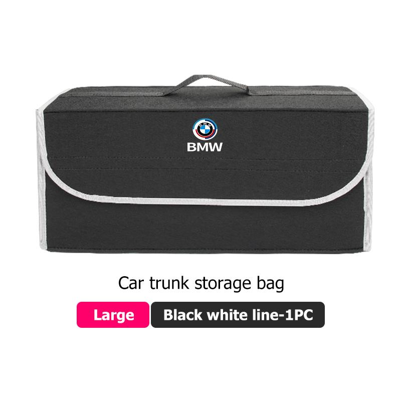 Car Trunk Organizer Large Capacity Storage Folding Box Auto Accessories For BMW G01 G02 F15 F16 G05 G06 G07 F07 G30 G32 F40 F44 SU5
