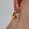 Boucles d'oreilles - LUXENTER - Sanky - Créoles 22 mm - Or jaune 18k - Zircon