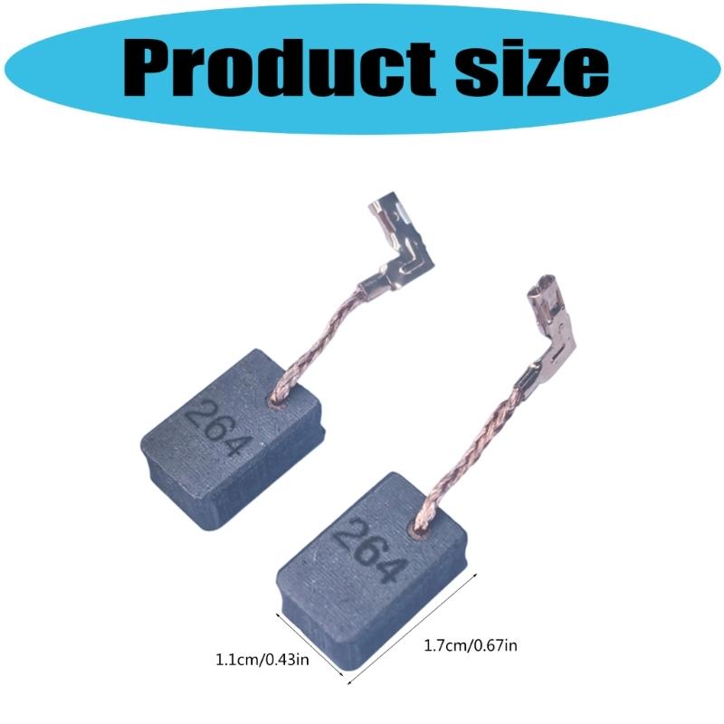 10Pcs CB264 CB262 High Conductivity Carbon Brushes with Automatic Stop Power Tool Part Enhancing Tool Performances