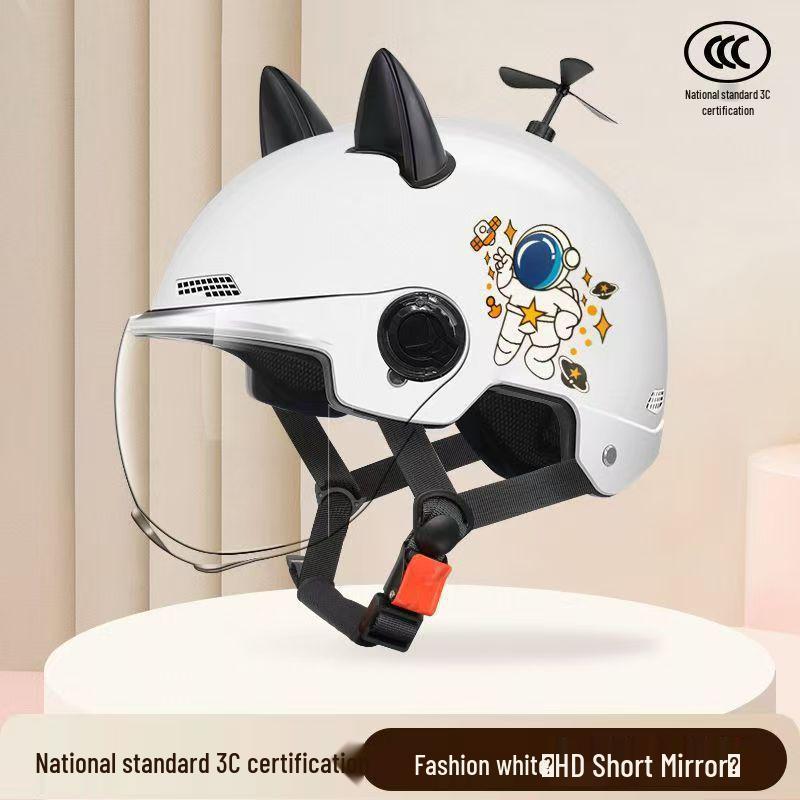 Adjustable 3C Electric Bike Helmet: Lightweight, Cute Design for Men & Women, All-Season Sun Protection