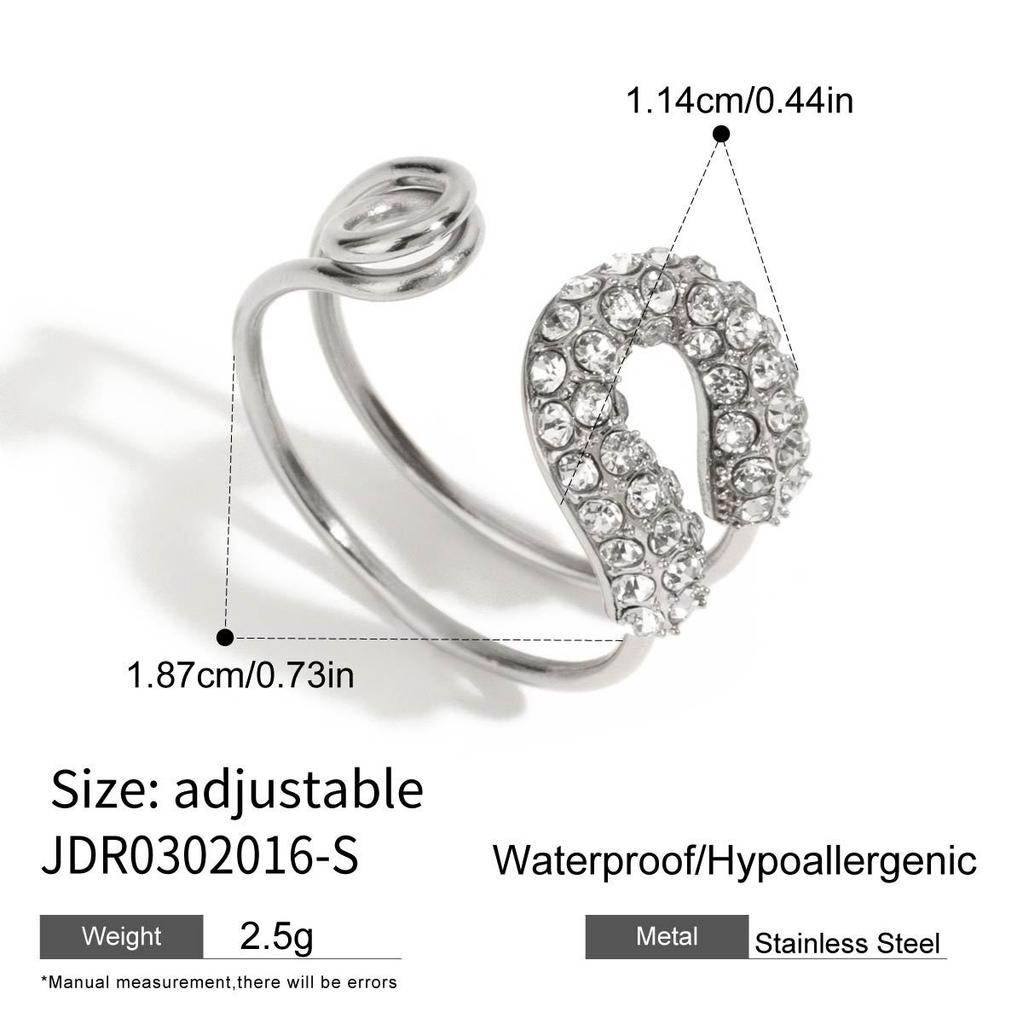 Jiedin European and American Titanium Steel Jewelry Ring Niche Bracelet Does Not Fade Jewelry Stainless Steel Jewelry