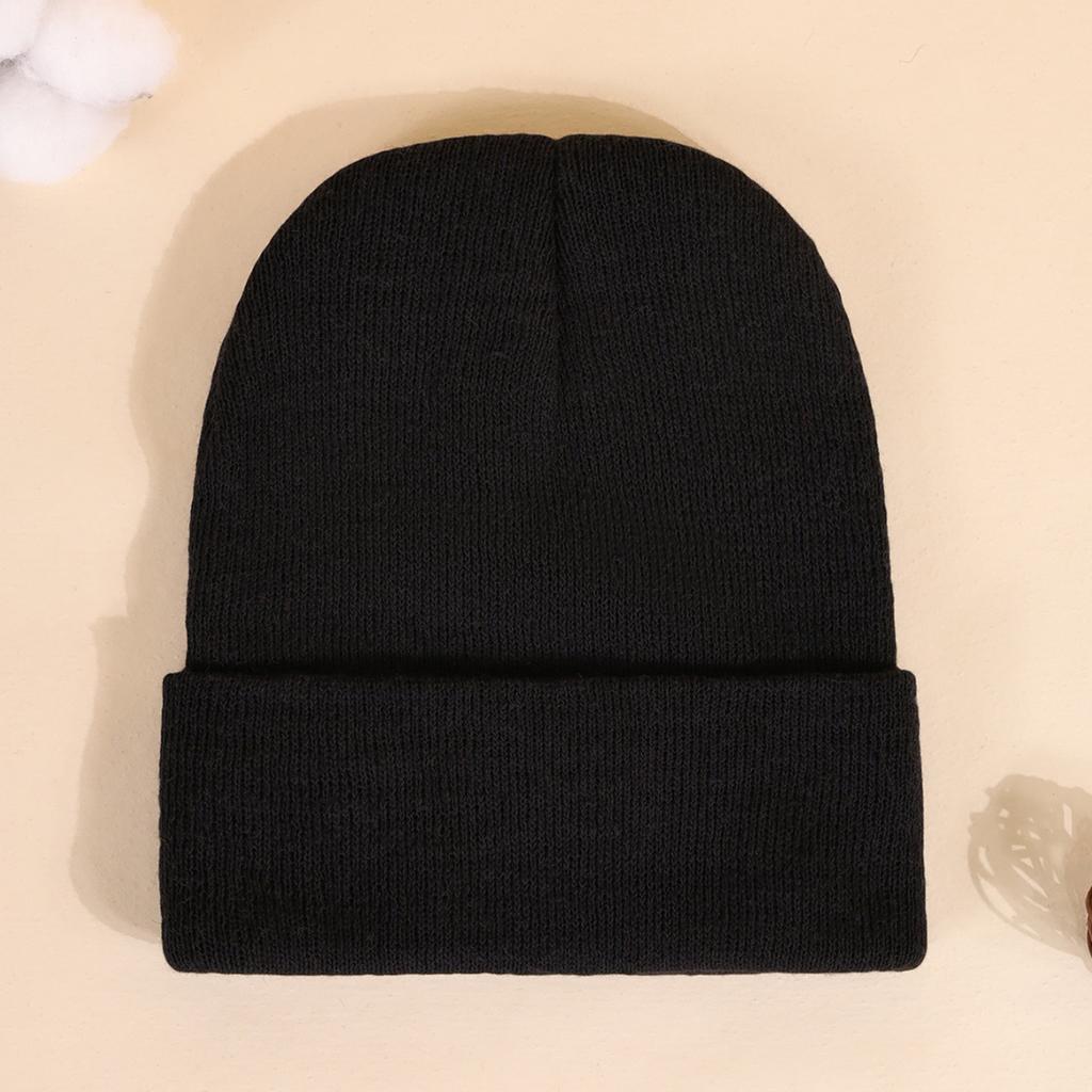 Light Board Knitted Hat Women'S Autumn And Winter Outdoor Thickened Wool Stacking Hat Men'S Ski Windshield Cold Hat Ear Protection Hat