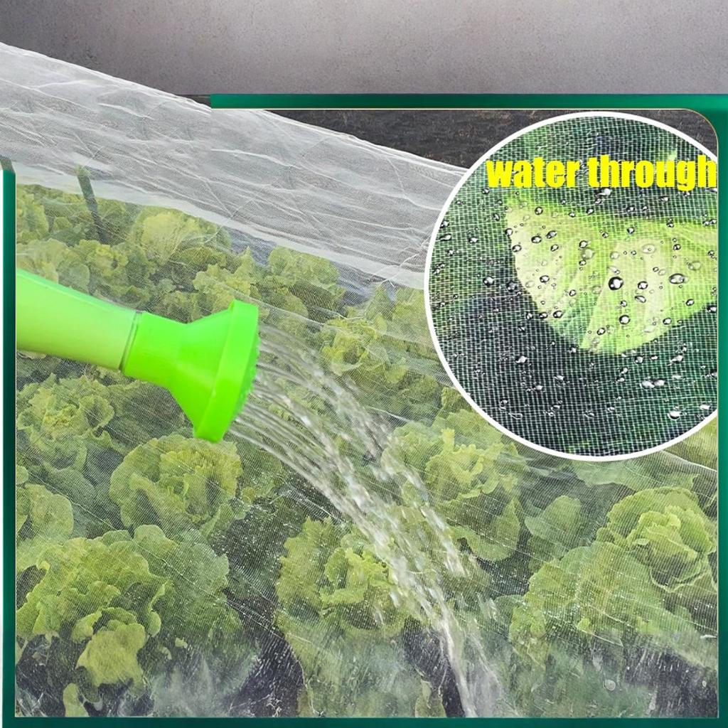 Garden Netting, Jevrench Ultra Fine Garden Netting, Garden Plant Cover Cover Makes Plants, Vegetables, , and Flowers Better (4ft x 25ft)