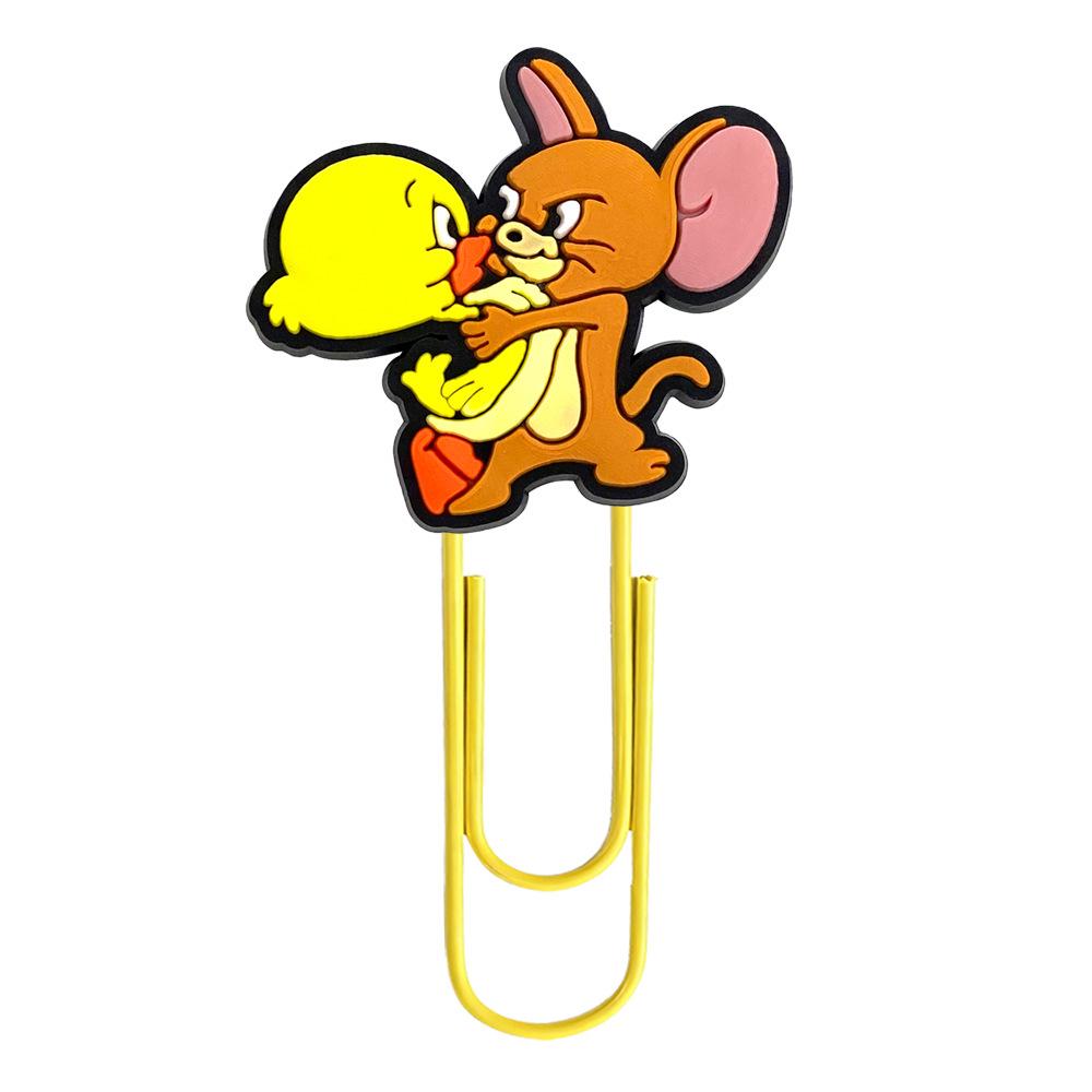 

Tom and Jerry Creative Cartoon Bookmarks - Colorful Large Paperclips for DIY and Office Supplies