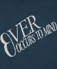 DRAW FIT Ocers Lettering Pullover Knit [Blue]