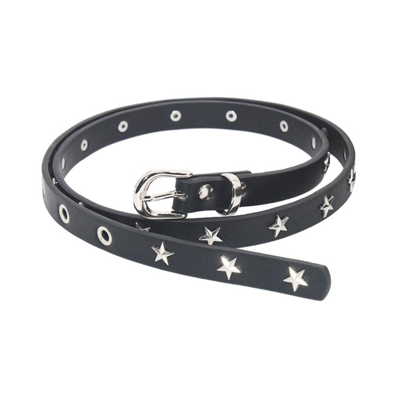 

Teens Harajuku Style Waist Belt for Trousers Ladies Waist Belt with Star Rivet 1