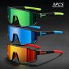 3PCS Casual PC Polycarbonate Mirrored Glasses Fashionable for Men Women Festival Gift