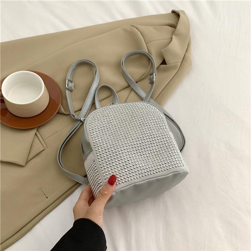 Heißer Diamantbeutel Damenhandtasche 2025 Neu Einfacher Rucksack für Damen mit großer Kapazität Heller Diamant Lässige Umhängetasche Handtasche