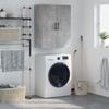 Wall Mounted Cabinet Concrete Grey 69.5 x 34 x 90 cm