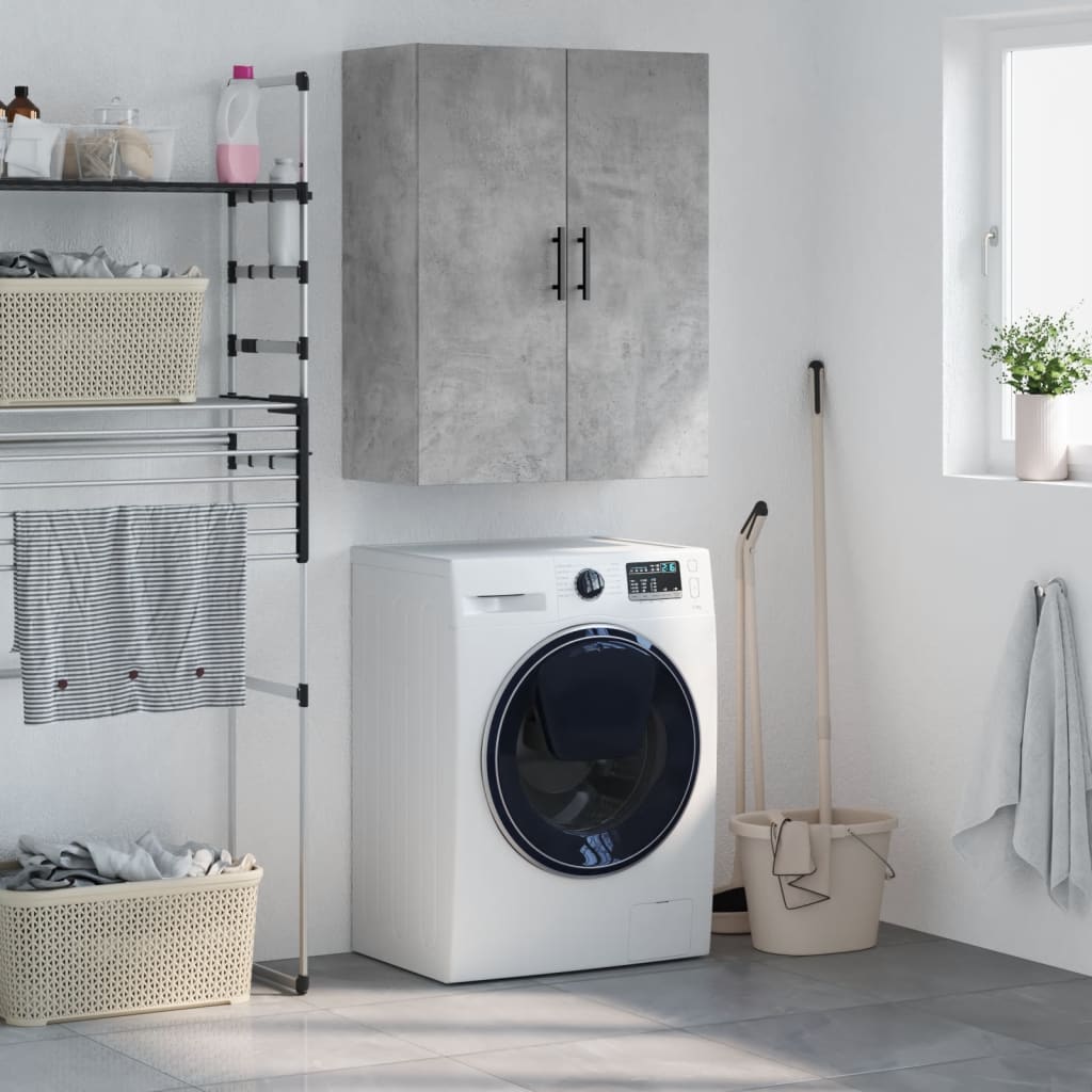 Wall Mounted Cabinet Concrete Grey 69.5 x 34 x 90 cm