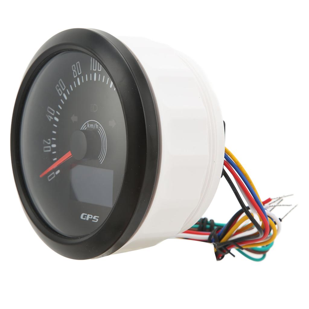 Tachimetro GPS 3 in 1 200KM H 85mm 9‑32V Retroilluminazione 7 Colori Antiappannamento Universale per Barca Auto Camper Motocicletta