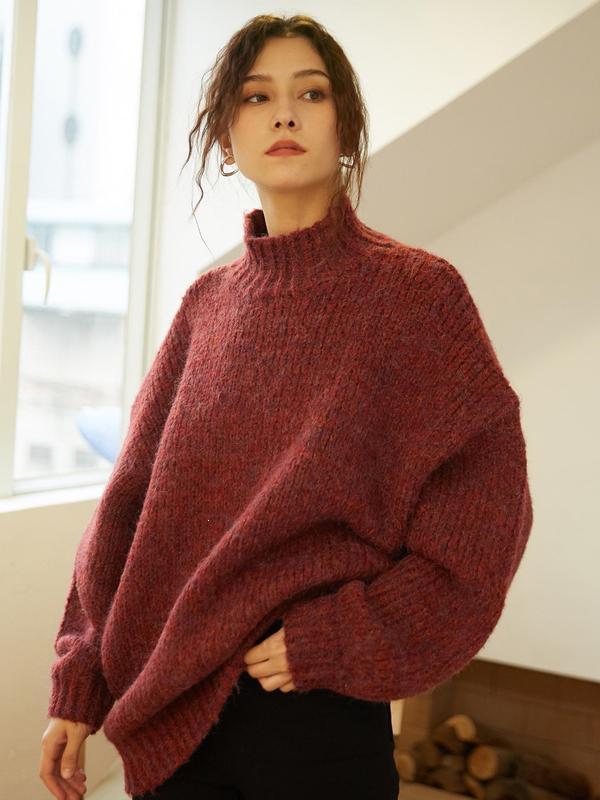 Knitted High Neck Sweater B 92797
