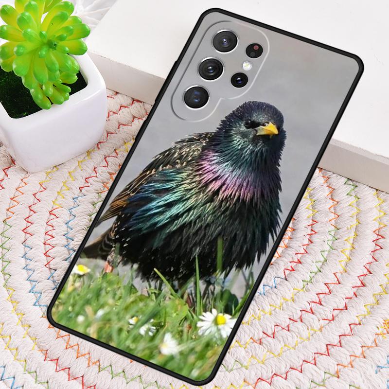Garden Birds Starling Silicone Phone Case For Samsung Galaxy Note 10 Pro S26 S25 S24 S23 S22 S21 Plus S25Ultra Capa Cover