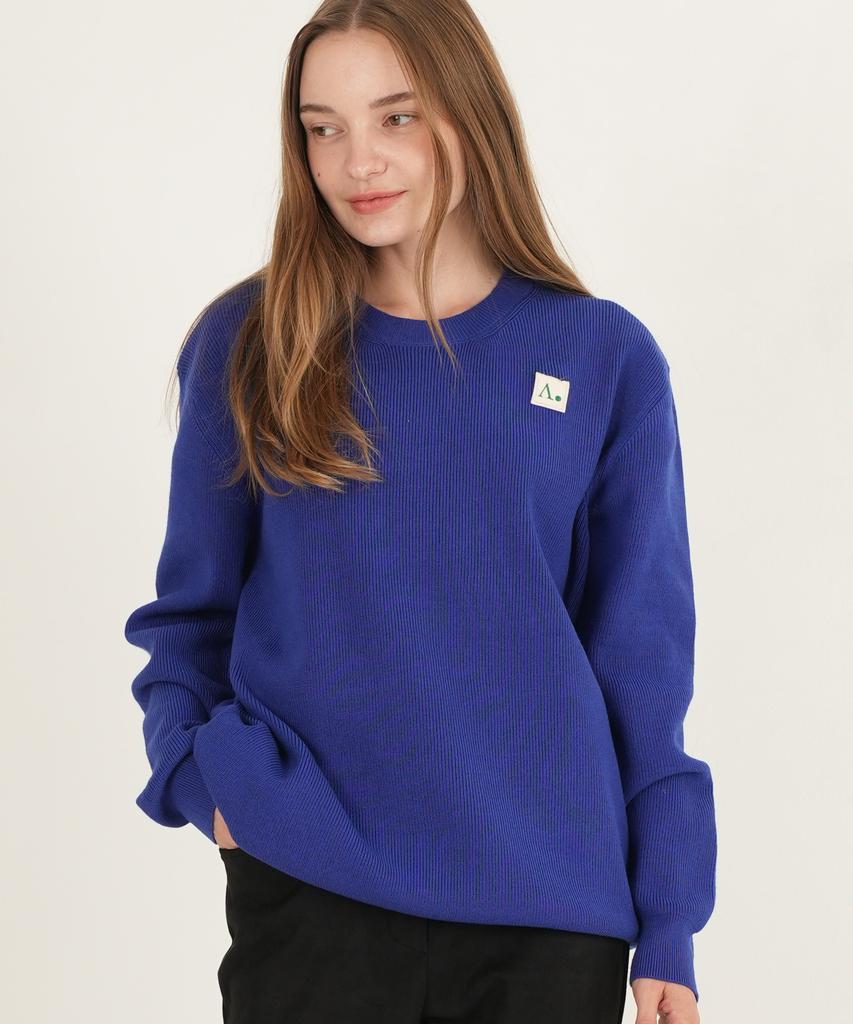 THE-ABON Mousse High-Density Hachi Round Knit Cobalt