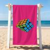 Fashion Print R-Rubik C-Cube Towel Drying Bath Towel Applicable To Light Swimming Camping Yoga Beach Out