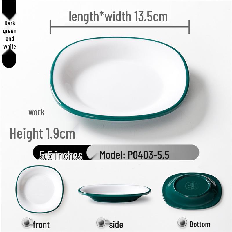 Zweifarbige Melamin-Tischware: Kleines Schalen- und Schalenset für Buffet und Grill-Dipsaucen.