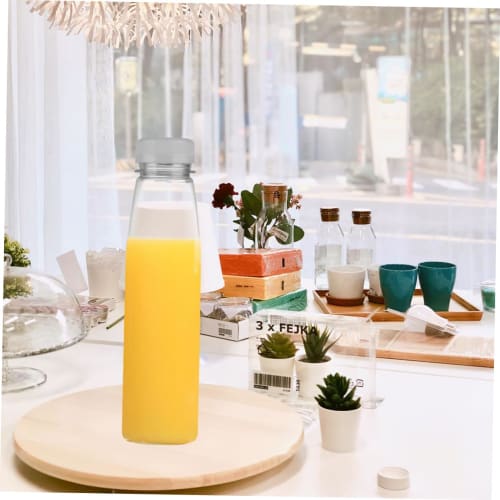 JECOMPRIS 10-Piece Empty Storage Bottles, Juice Bottles, Clear Water Bottles, Empty Juice Containers, Travel Lotion Containers, Juice Mugs, Handmade M