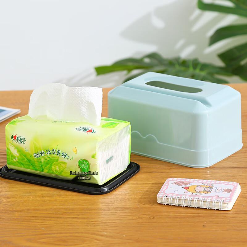 Simple Nordic Plastic Desktop Tissue Box