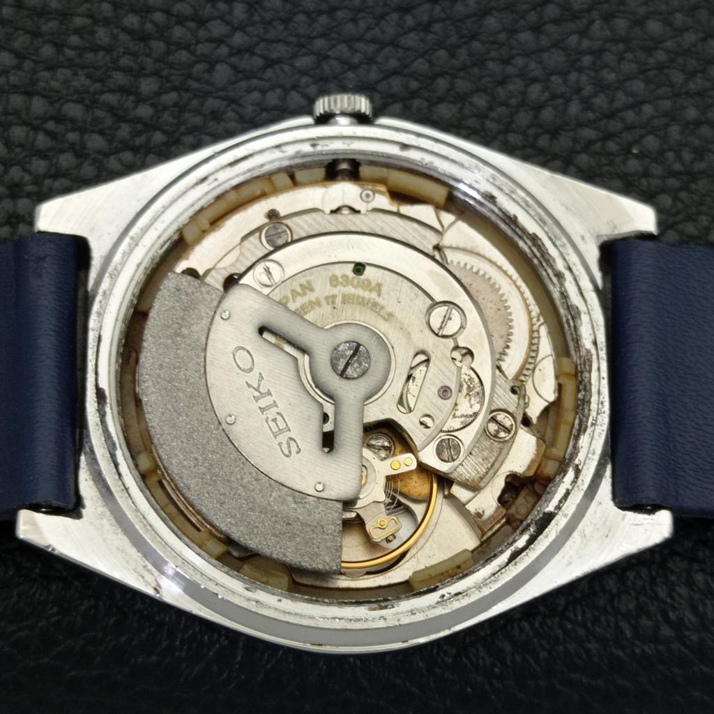 AUTOMATISK 6309A VINTAGE SEIKO JAPAN HERREKLOKKE MED BLÅ SKIVE a701526-5 R206b-a701526
