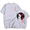 Japan Samurai Spirit Cotton T Shirts for Men Japanese Style Back Print Loose Oversized Tops T-shirt Bushido Men Women Gifts Tee