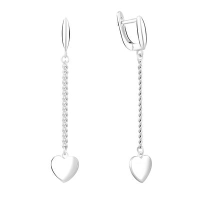 Silver Earrings Without Stones (2096818)