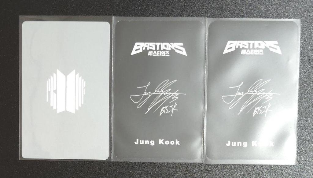 [USED] BTS Jungkook trading card proof bastions