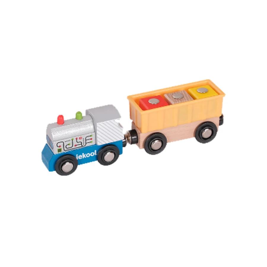 Non-Toxic Wooden Track Electric Locomotive Train Magnetic Car Toy For All Brand Wooden Train Track Railway Toys For Kids Educational Toys