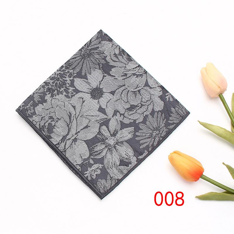 Men'S Business Suit Pocket Towel Pattern Wedding Chest Towel Handkerchief Banquet Small Square Towel Suit Accessories
