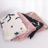 Soft Printed Bow Wool Scarf Coldproof Thicken Winter Cashmere Scarves Long Thermal Women Cashmere Shawl Girls